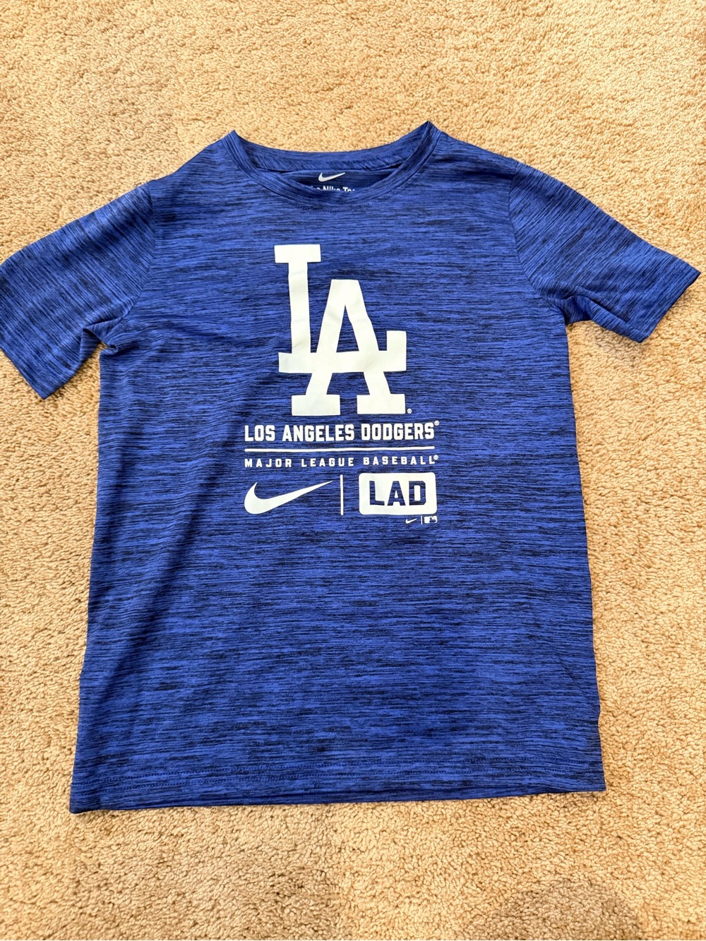 Nike Boys Royal Blue LA Dodgers Short Sleeve Tee